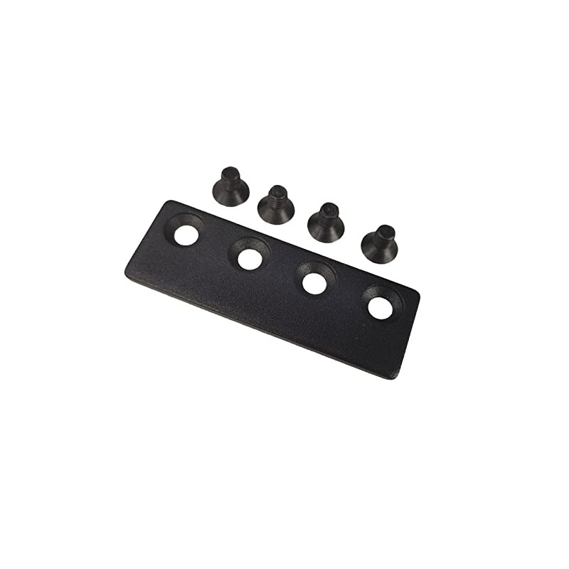 FINOSEN Sliding Barn Door Track Connector Black
