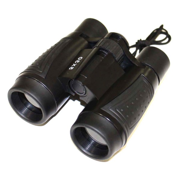 ToolUSA 5x Sporty Black Binoculars, 30mm Clear Lenses: MG-B-00222