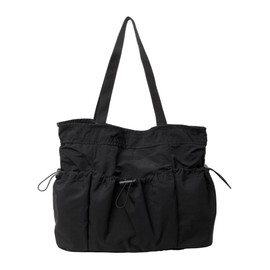 Miniministore Tote Bag, Drost Pocket, Sub Bag, Large Capacity, Office Casual, Nylon Bag, Large Size, Eco Bag, Korean Style, Lightweight, Mother's Bag, A4 Size, School or Work Bag, Black