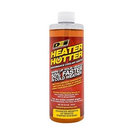 Design Engineering Heater Hotter | Warms Your Car 50% Faster in Winter | Performance Radiator Additive to Accelerate Heat Transfer, 16 oz.