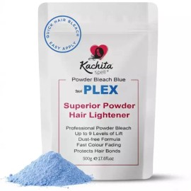 Kachtta 카치타 플렉스 기술로 전문가용 블루 헤어 표백제 경량화 최대 9단계 트 파우더 및 탈색으로 하이라이트 Katchita Flex Technology Professional Blue Hair Bleach Lightweight Up to 9 Levels T Powder and High Lift Blonde Hair Dye