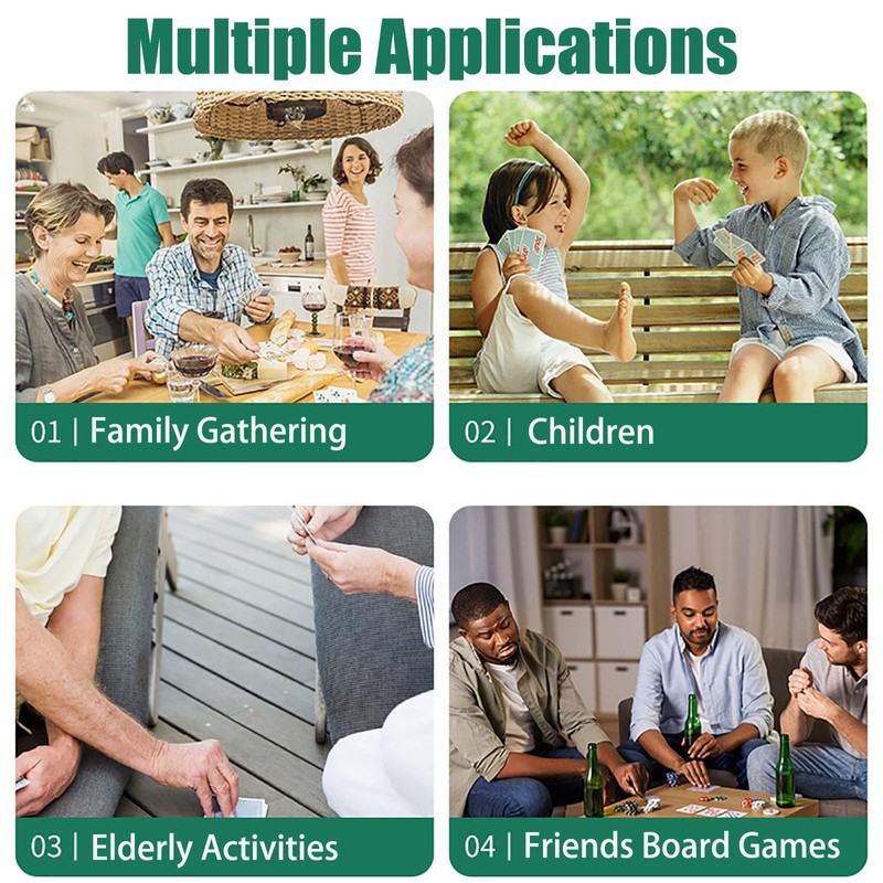 Jidyllic Playing Card Holder for Children, 4 Pieces Card Holder,