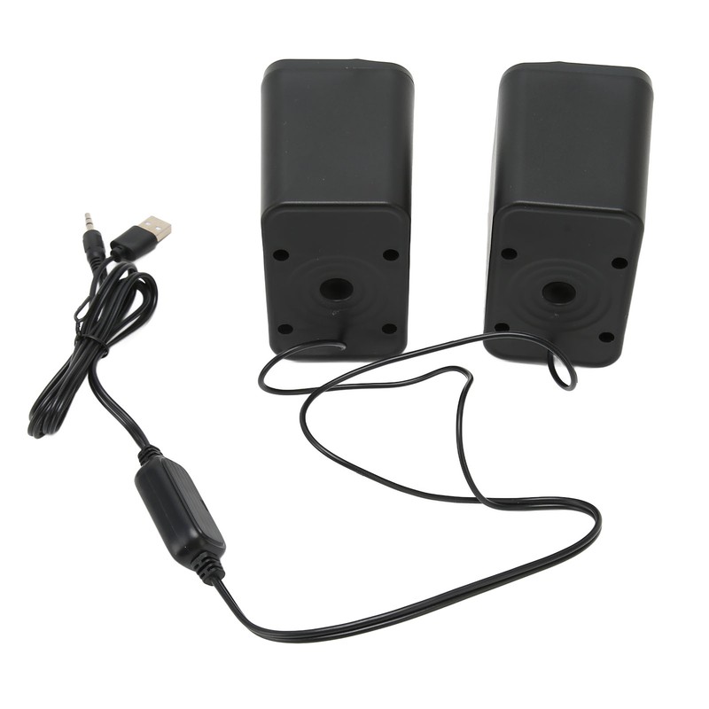 Computer Speaker USB Powered Wired Volume Control Mini Desktop Speaker