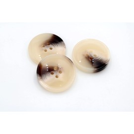 20PCS 4 Holes Beige Sewing Round Craft Buttons Resin Snaps for Blazer Shirts Clothing DIY Accessories (Beige, 23mm)