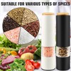 HBESTIE Electric Salt and Pepper Grinder Set, Battery Powered with