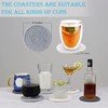Absorbent Drink Coasters Handmade Braided Drink Coasters, Super Absorbent Heat-Resistant