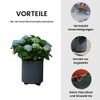 terraced® - Set of 4 - Saucer Flower Pot -