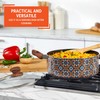 IMUSA 4.8qt Talavera Aluminum Black Ceramic Dutch Oven with Glass