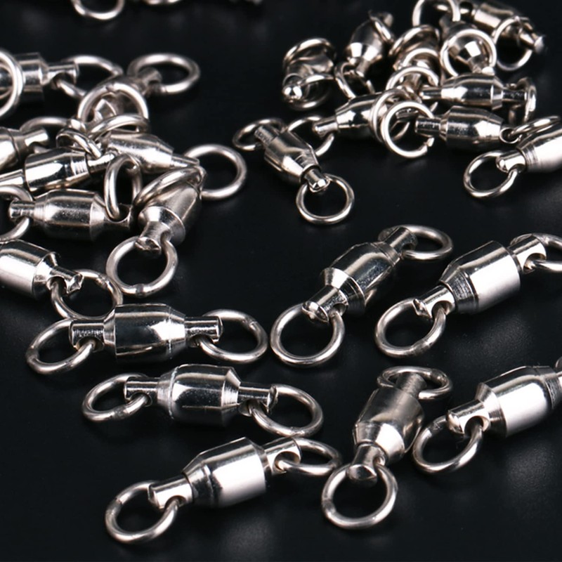Atibin Jigging, Stainless Steel Swivel, Sarkan, Fishing, High Strength, Bearing