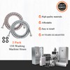 15ft LONG Washing Machine Hoses UPGRADE by Blutoget- Braided Stainless