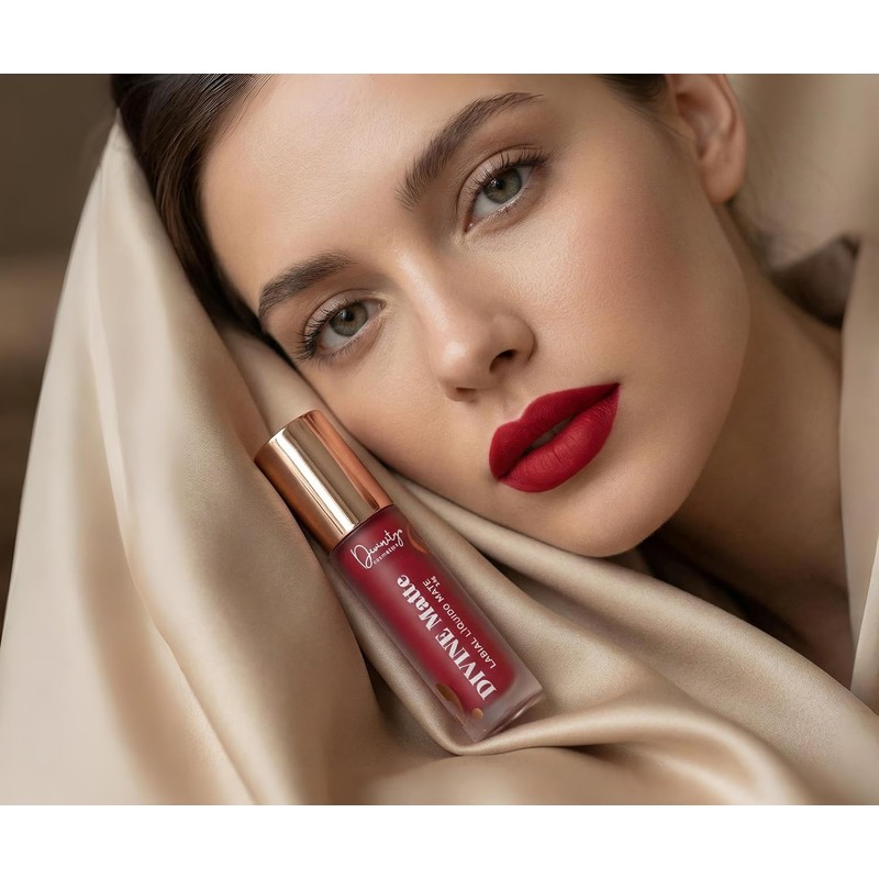 Divine Matte Labial Líquido Mate de Larga Duración, Labial Mate