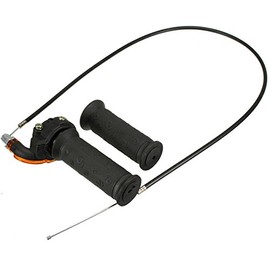 MOMOALA Twist Throttle Accelerator Grips&Cable compatible with ATV Quad Dirt Pit Bike 90/110/125CC