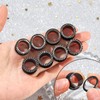 Qmcandy 8pcs Stainless Steel Gauges for Ear Tunnels Plugs with