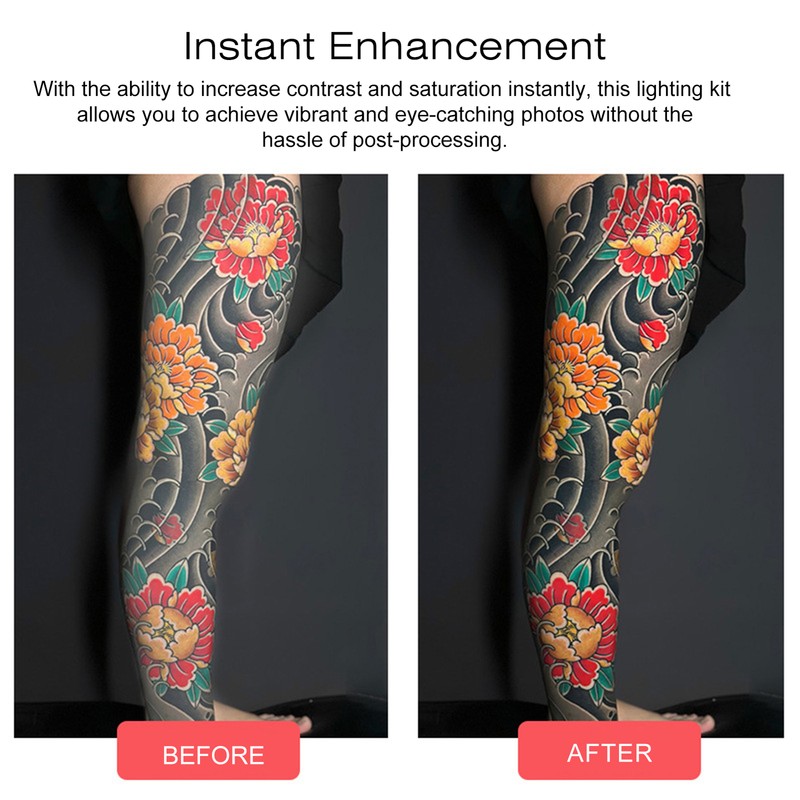 Tattoo Artwork Fill Light for Photos Brightness Dimmable Photography Mobile