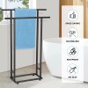 Alhakin Standing Towel Racks for Bathroom, 2 Tier Bathroom Floor