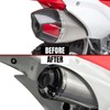 Canitu Exhaust Tip,Motorcycle Billet Aluminum Power Tip with Spark Arrestor