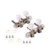 Alnicov 2R2L Tuning Pegs for Ukulele 4 String Guitar Chrome