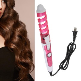 Hair Waver,Electric Hair Curling Wand Spiral Hair Curler Hair Crimper Curling Iron Hairstyling Tool Home Curling Iron 110‑240V Professional Portable Hair Salon Spiral Curl Ceramic(US)
