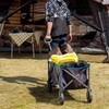 PORTAL Collapsible Folding Utility Wagon Quad Compact Outdoor Garden Camping
