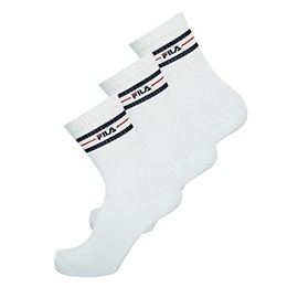 Fila 3 pairs of socks, Street Sport Socks Set, Stripes Unisex: Colour: White | Size: 6-8 UK