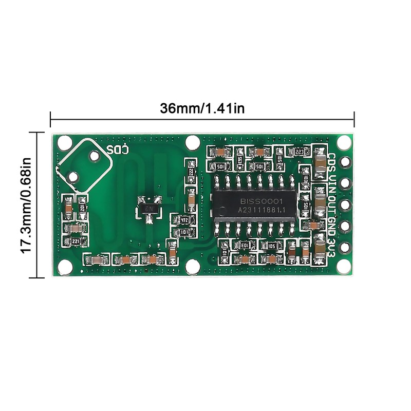 Coliao 12pcs RCWL-0516 Microwave Radar Motion Detection Human Body Sensor