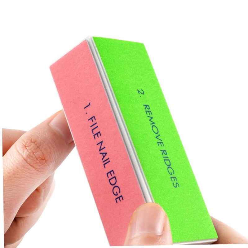 Minkissy 10pcs Nail Buffing Blocks Strips Nail Shiner Buffer Sponge