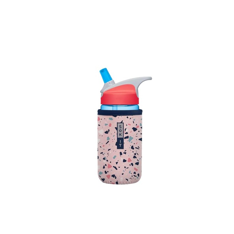Sok It BotlSok Water Bottle Sleeve Insulated Neoprene Cover (Pink