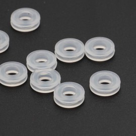 caralin 10Pcs Earring Cushion Comfort Pads for Clip On Earrings Anti-Pain Silicone Earring Ring Cushion Silicone Accessory