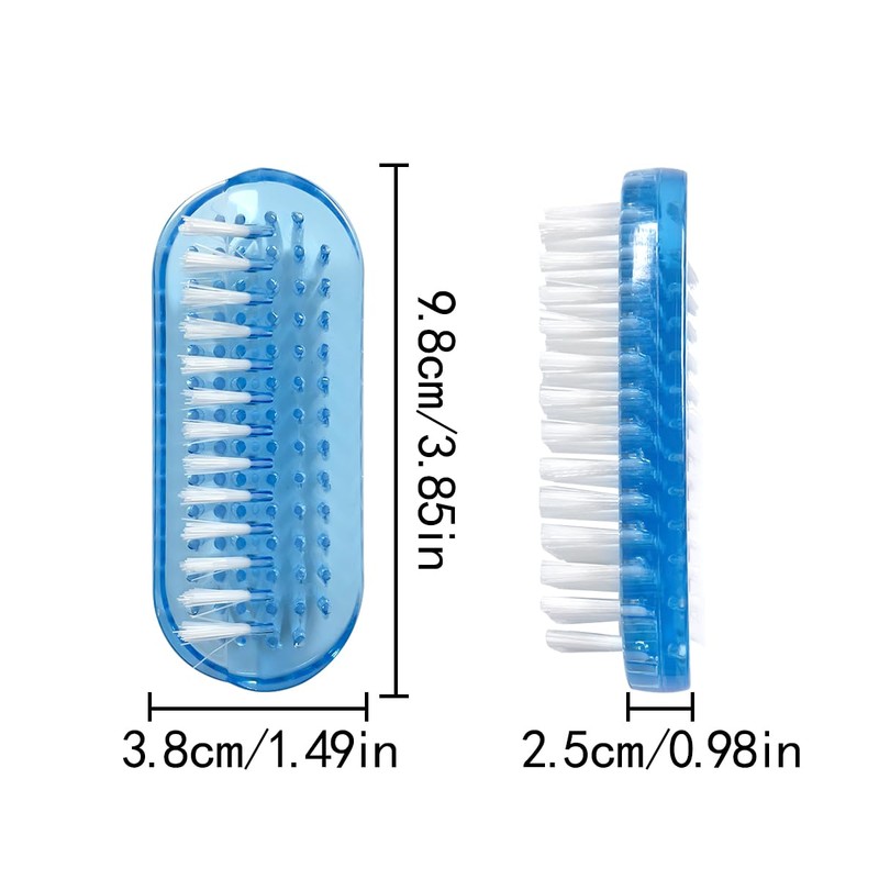 HAIKING Nail Cleaning Scrubbing Brush, 4 Pcs Double Sided Fingernail