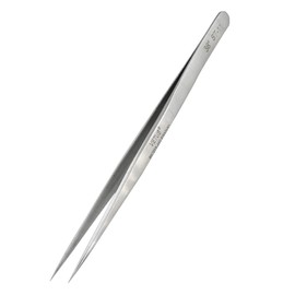 VETUS ST-11 HRC38° Anti-Acid Anti-Corrosion Stainless Steel Precision Tweezers with Fine Point Tips, 140mm