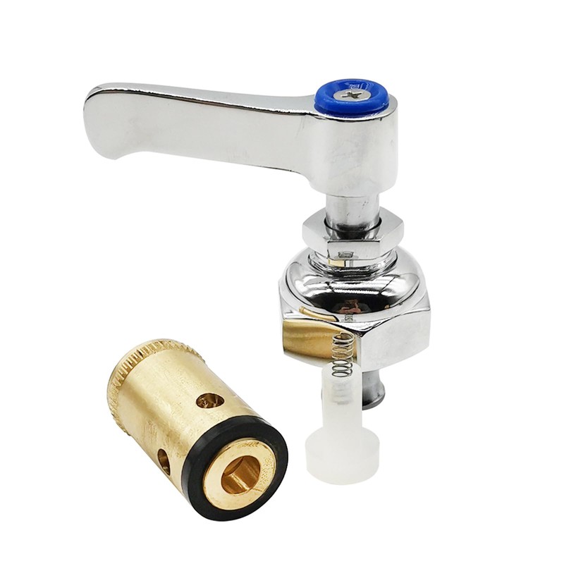 Meyffon Handle Stem Assembly Hot & Cold Compatible with T&S