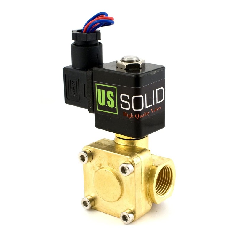 1/2" 230 PSI Electric Solenoid Valve 12-VDC VITON Normally closed