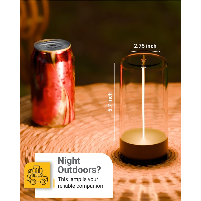 Sunco Magnetic Filament Light Rechargeable Table Lamps Minimalist Flexible LED