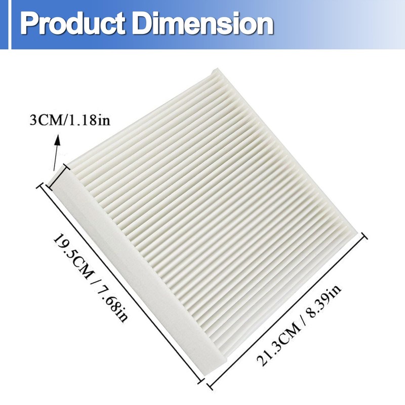 87139-YZZ20 87139-YZZ08, 87139-YZZ16 Car Cabin Air Filter, 4 Pack
