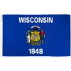 WISCONSIN FLAGS & BANNERS (3x5ft Poly)