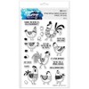 Simon Hurley Create. Clear Stamps 6"X9"-Spring Chicken