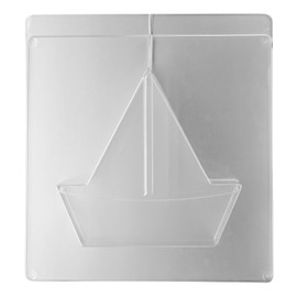 Rayher 36082000 Gießform Segelboot, 19 x 18 cm, Tiefe 4 cm, Material PET, zum Ausgießen mit Kreativ-Beton, Schmuck-Beton, Raysin-Gießpulver, Betongießform