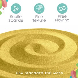 Sandsational Sparkle Natural Unity Sand, 1 LB (16 oz), Colored Sand for Weddings, Vase Filler, Home Décor, Craft Sand, Aquarium Sand, and More