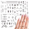 2 Sheets Fake Temporary Tattoos Finger Tattoo Stickers Tiny Tattoo