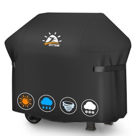 Zettum Grill Cover 132 cm - 7106 Grill Cover for Weber Spirit 300 Series Heavy Duty & Waterproof, PU Cover for Weber Spirit E310, E315, E330 and Spirit ii E310 (132 L x 66 W x 109 H cm)
