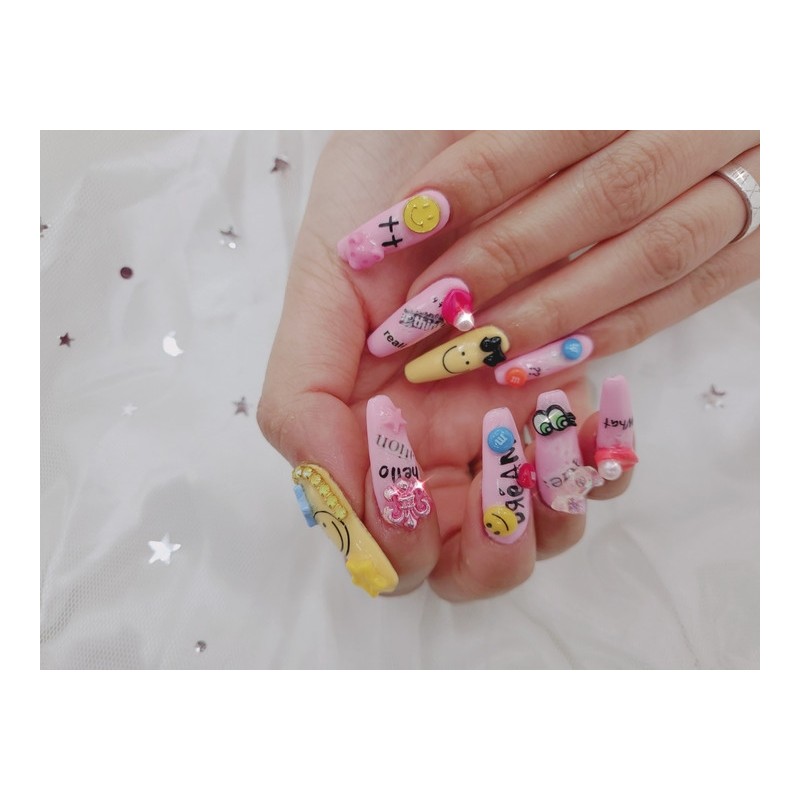 Kitchen Nail Tips - Long Almond / 키치 네일팁 -
