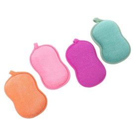 Beavorty Exfoliating Body Scrubber Kids Bath Sponges Set Bath Shower Sponge Puff