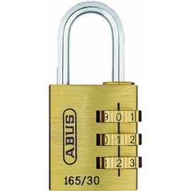 Abus 165/30 Combi Padlock - Brass