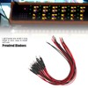 50Pcs LED Lights Emitting Diodes Pre Wired Prewired Round Head