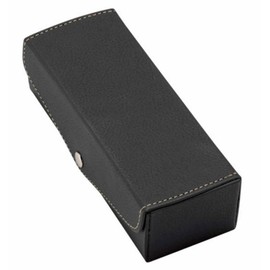 Meigan Eyeglass Case, 2-Pair Storage, Multiple Storage, Portable, Compact, Two-Piece, Hard Case, Removable Insert, Large Enough for Sunglasses, Convenient Design, Black, 256301