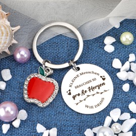 Farewell Gift Teacher Gift Christmas, Teacher Gift, Teacher Gift for Leaving Keyring, Teacher Gifts for Teachers, Teachers, Leaving Gift, silver