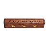 Bramble & Jones Leaf-Solid Wood Wooden Incense Joss Sticks Storage