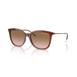 Armani Exchange 0AX4151SF OPAL DARK BROWN 55 Sunglasses, OPAL DARK BROWN, 55