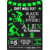 BMX Birthday Party Invitations With Envelopes