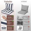 Outdoor Deep Seat Cushions for Patio Furniture Set of 2,
